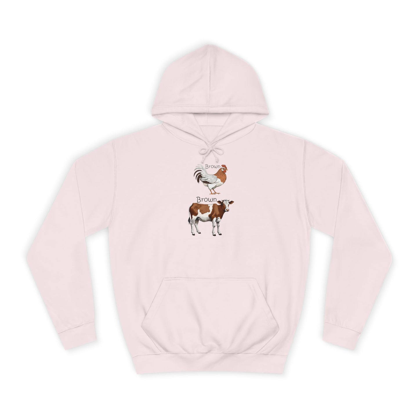 Brown Chicken, Brown Cow! Hoodie | Funny Humor Sweatshirt | Pun Gift | College Hoodie | Pacific NW Gear Co.