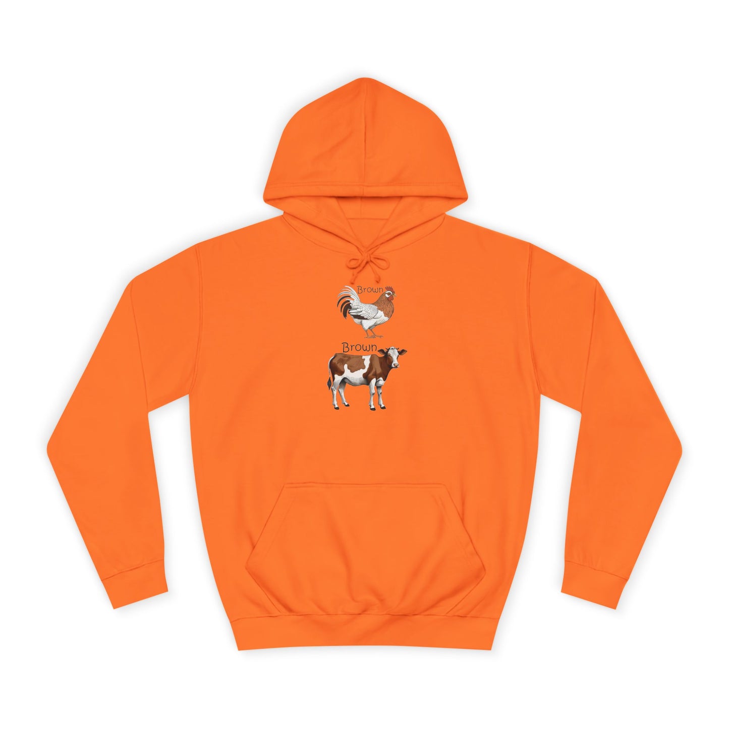 Brown Chicken, Brown Cow! Hoodie | Funny Humor Sweatshirt | Pun Gift | College Hoodie | Pacific NW Gear Co.
