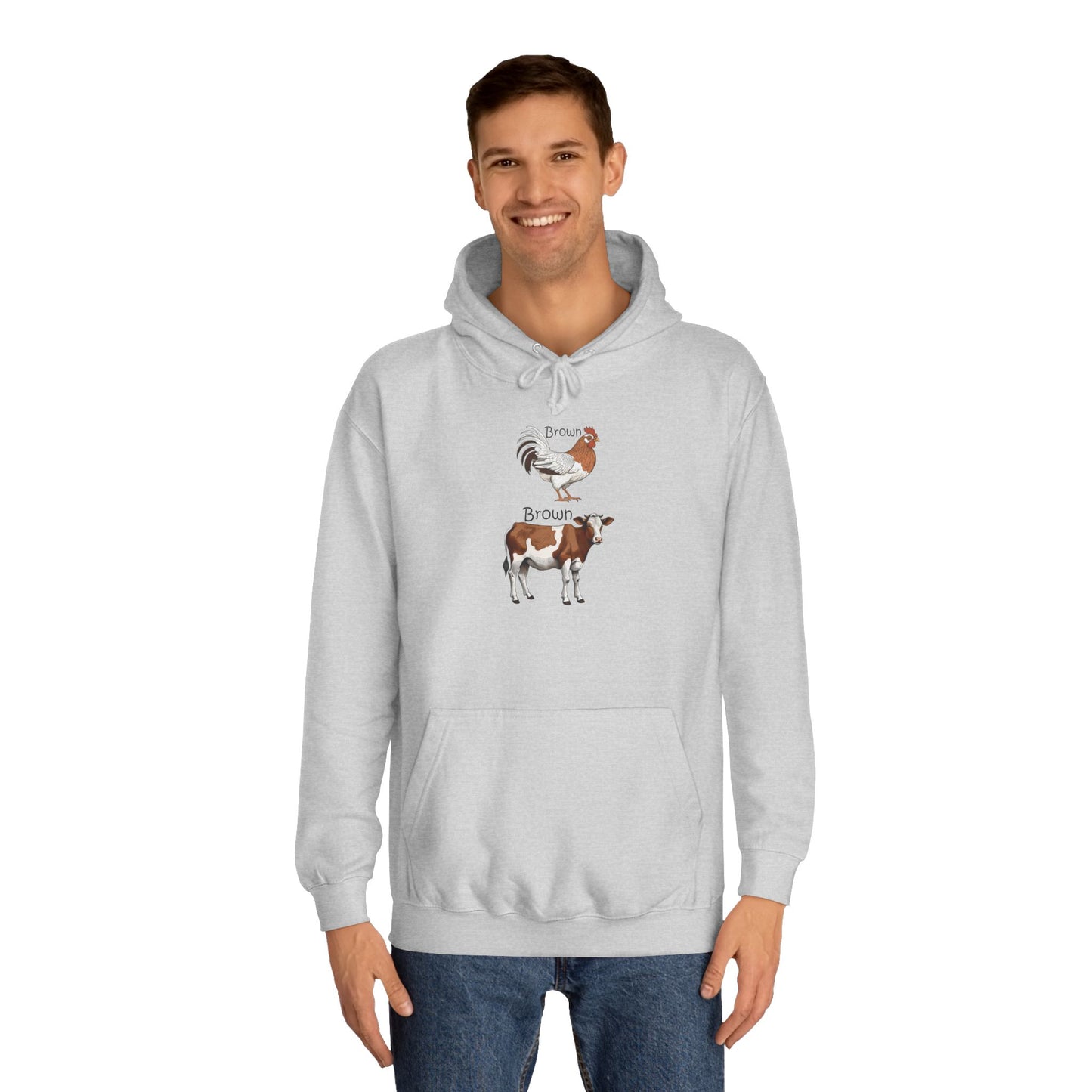 Brown Chicken, Brown Cow! Hoodie | Funny Humor Sweatshirt | Pun Gift | College Hoodie | Pacific NW Gear Co.