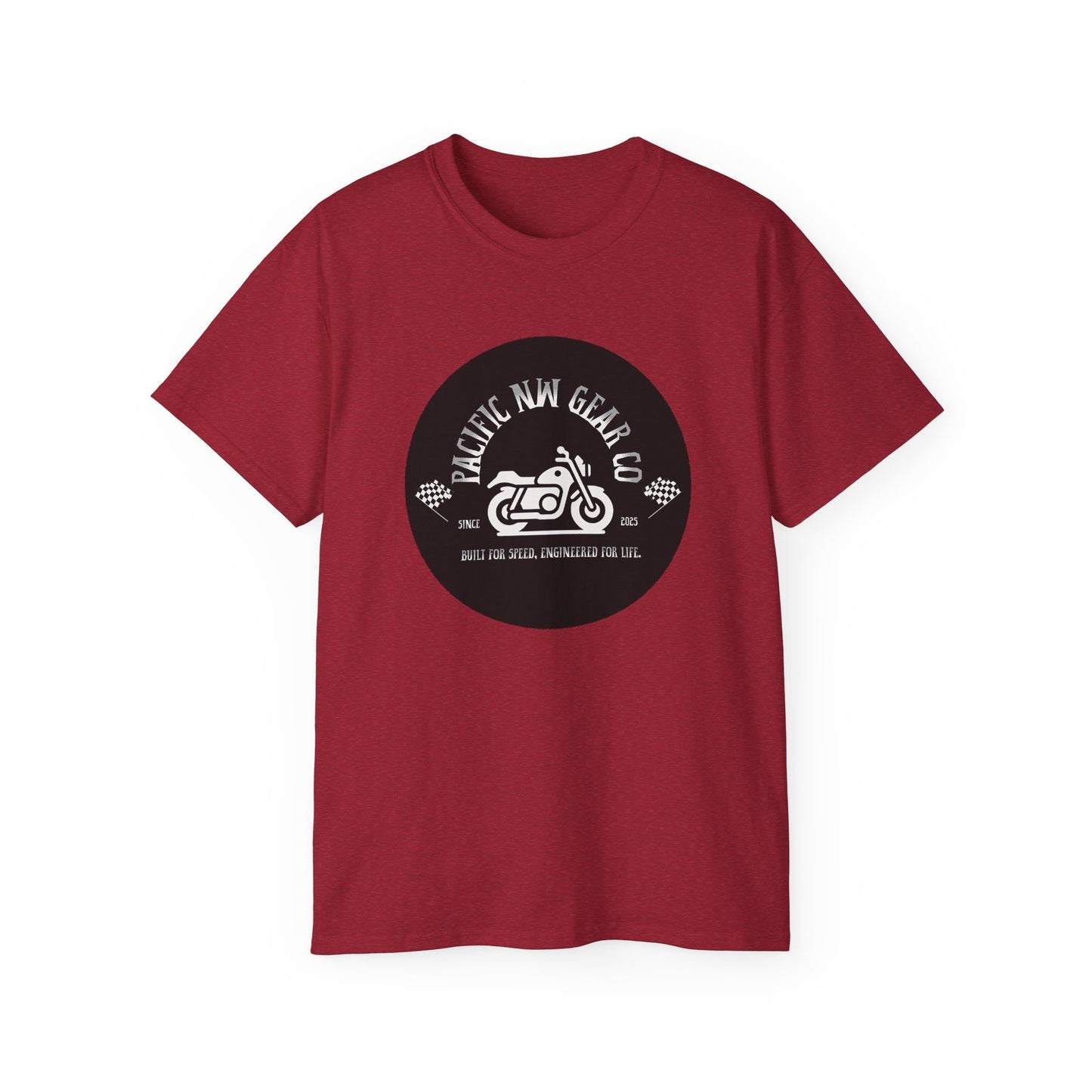 Pacific Racer Tee | Built For Speed Logo | Motorsports Gear Gift | Car Enthusiast Shirt | Pacific NW Gear Co