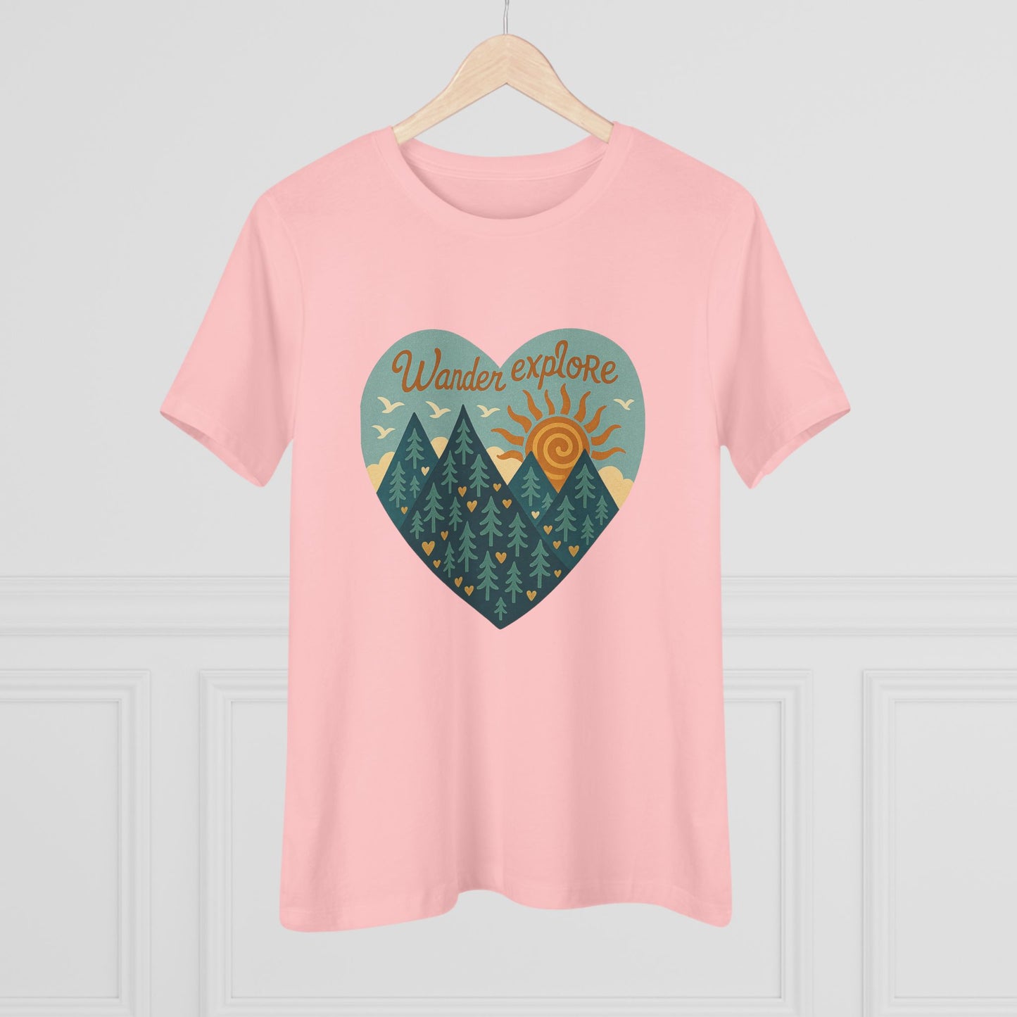 Adventure At Heart Tee | Women's PNW Wander - Explore Shirt | Nature Lover Gift | Hiking Apparel | Pacific NW Gear Co
