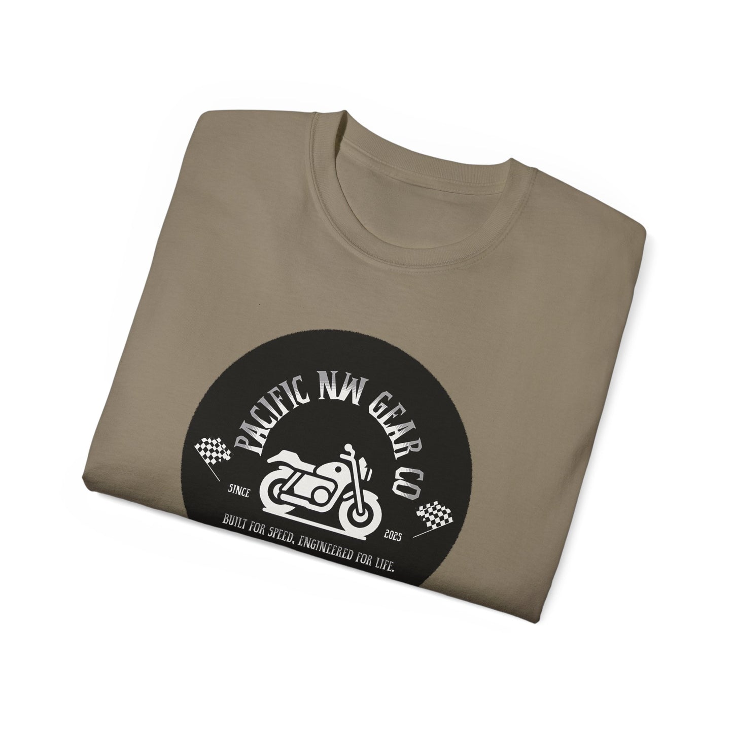 Pacific Racer Tee | Built For Speed Logo | Motorsports Gear Gift | Car Enthusiast Shirt | Pacific NW Gear Co