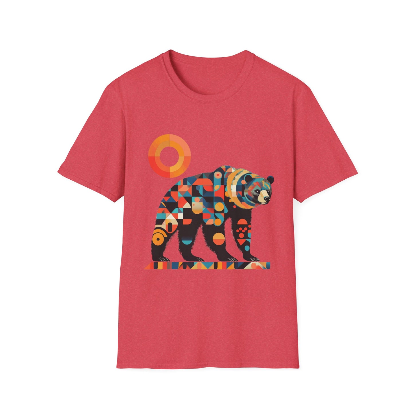 Geometric Grizzly Bear Tee | Abstract Animal Shirt | Nature Art Tee | Unique Bear Gift | PNW Gear Co.