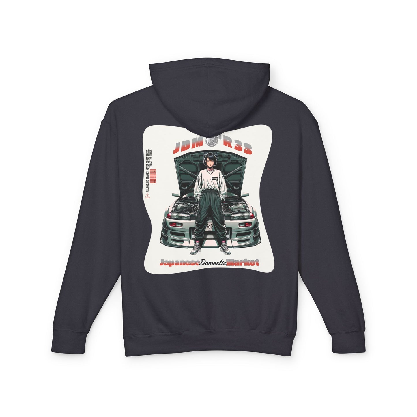 The JDM Club R33 Spec Hoodie | Japanese Style Gift | JDM Street Style Sweatshirt | Car Enthusiast Hoodie | Pacific NW Gear Co