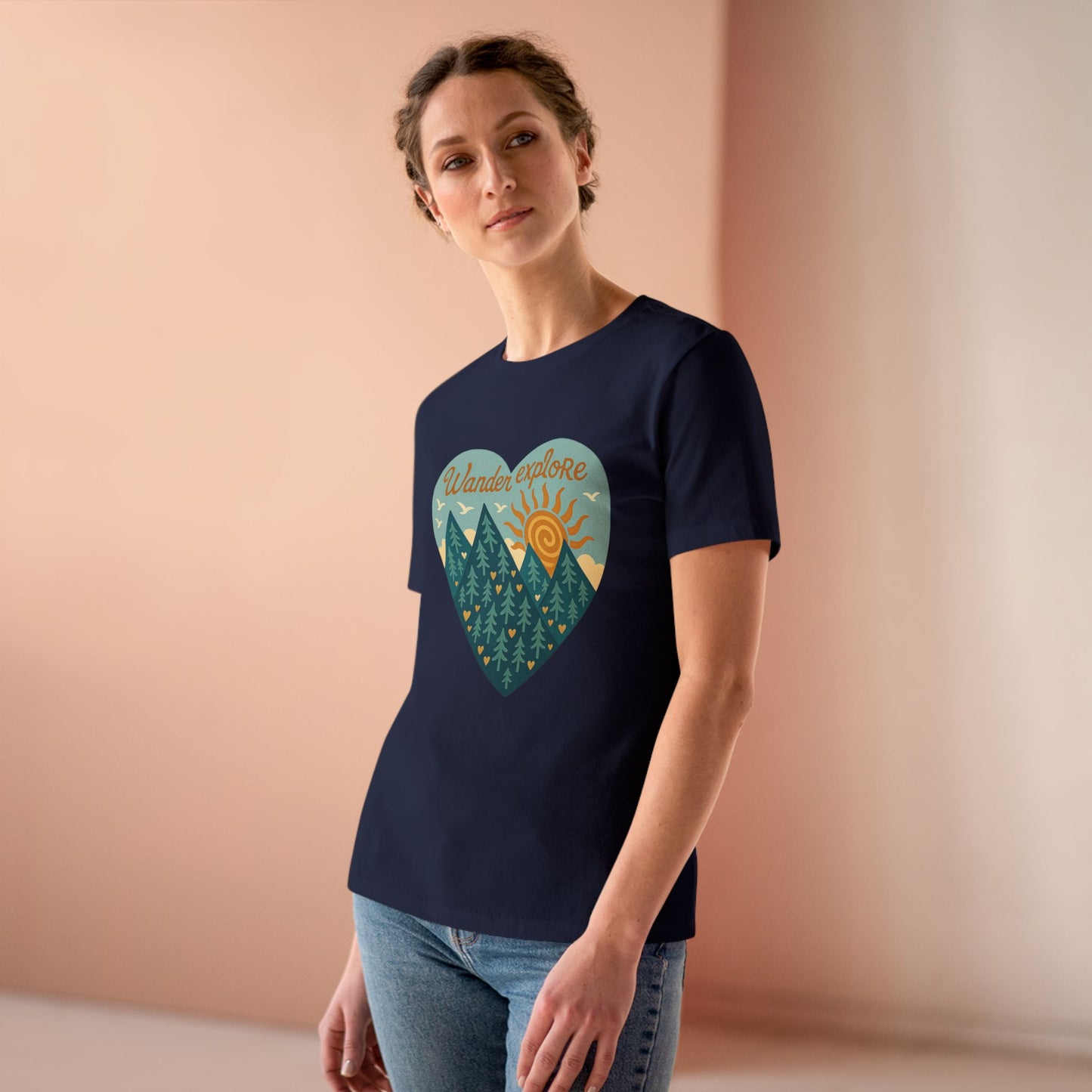 Adventure At Heart Tee | Women's PNW Wander - Explore Shirt | Nature Lover Gift | Hiking Apparel | Pacific NW Gear Co