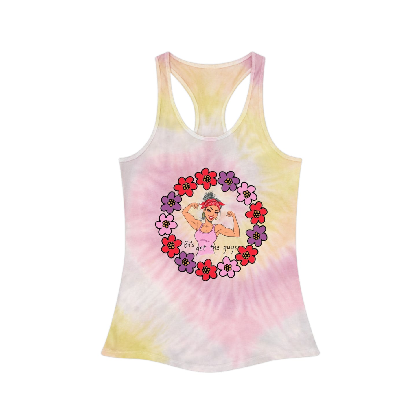 Bi's Get the Guys- Racerback Tank Version 2 | Women's Motivational Fitness Tank | Flowy Workout Top | Gym Gear | Pacific NW Gear Co.