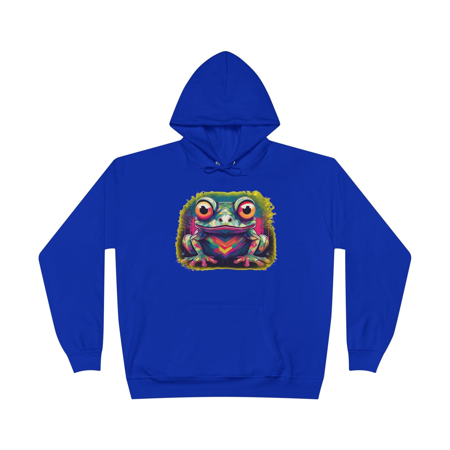 Geo Neon Tree Frog Hoodie | Cute Frog Gift | Nature Lover Sweatshirt | Eco Hoodie | Pacific NW Gear Co