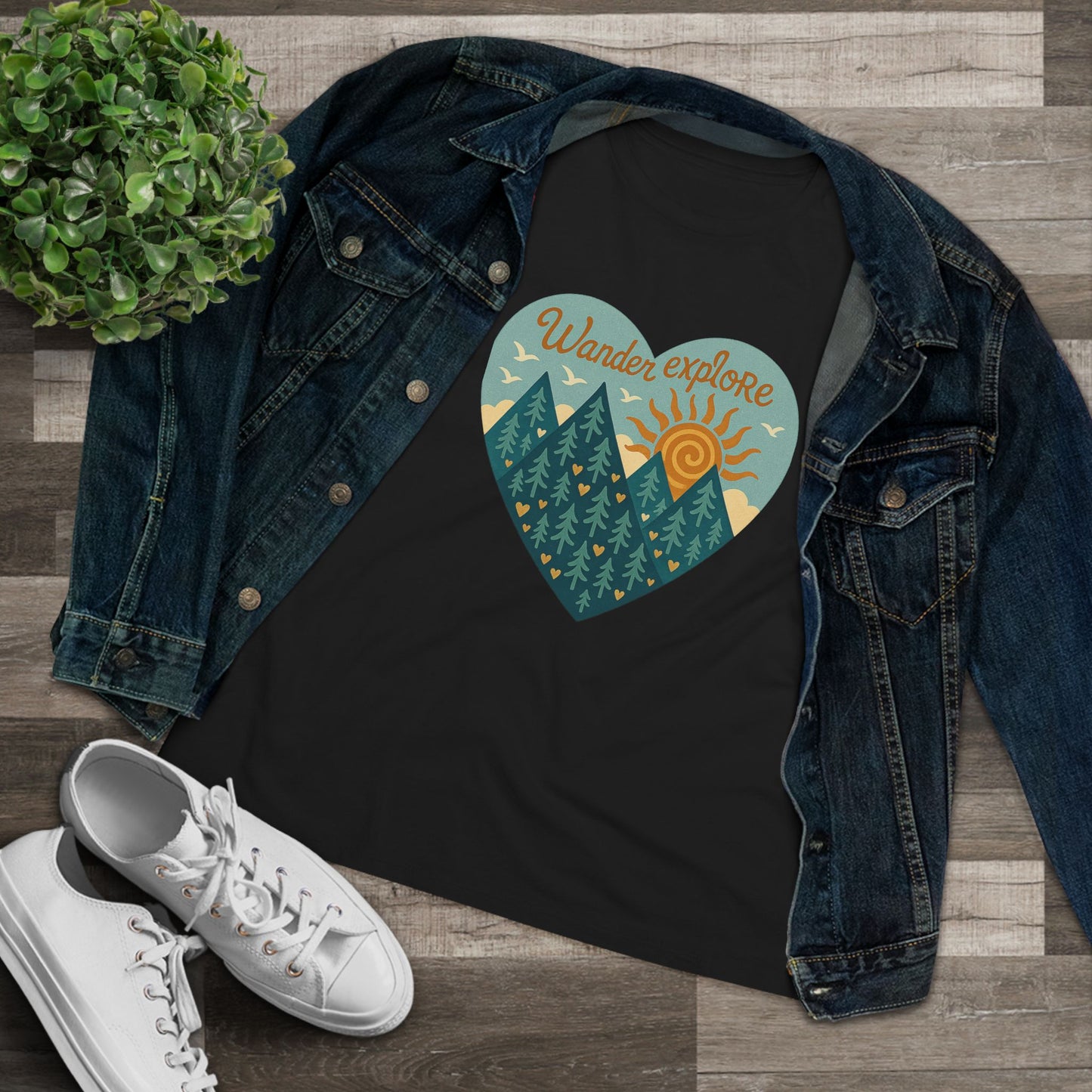 Adventure At Heart Tee | Women's PNW Wander - Explore Shirt | Nature Lover Gift | Hiking Apparel | Pacific NW Gear Co