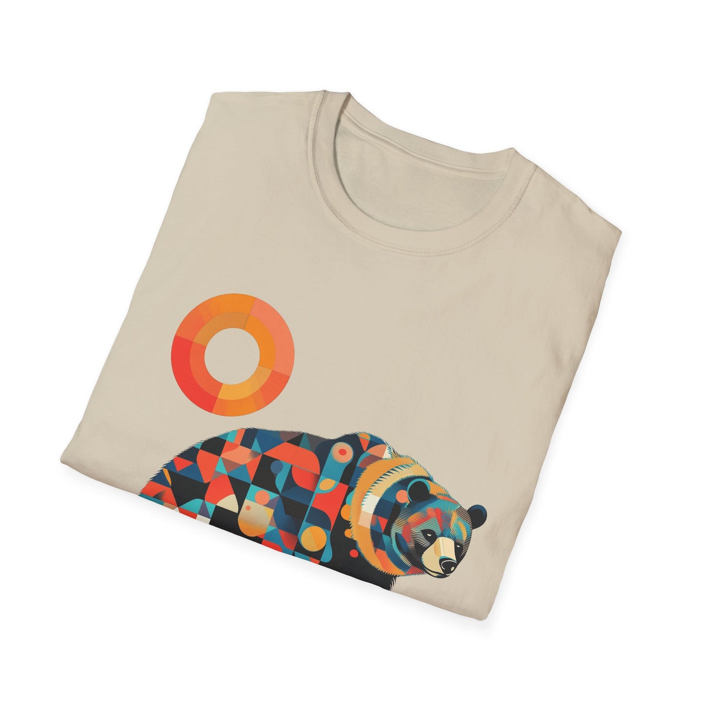 Geometric Grizzly Bear Tee | Abstract Animal Shirt | Nature Art Tee | Unique Bear Gift | PNW Gear Co.