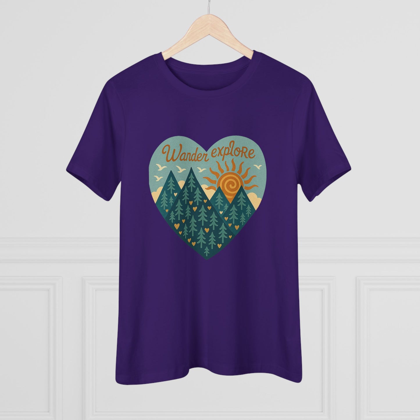 Adventure At Heart Tee | Women's PNW Wander - Explore Shirt | Nature Lover Gift | Hiking Apparel | Pacific NW Gear Co