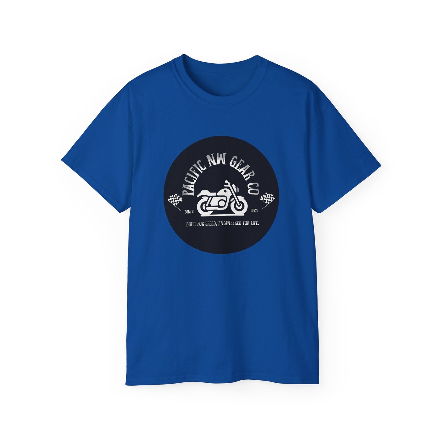 Pacific Racer Tee | Built For Speed Logo | Motorsports Gear Gift | Car Enthusiast Shirt | Pacific NW Gear Co
