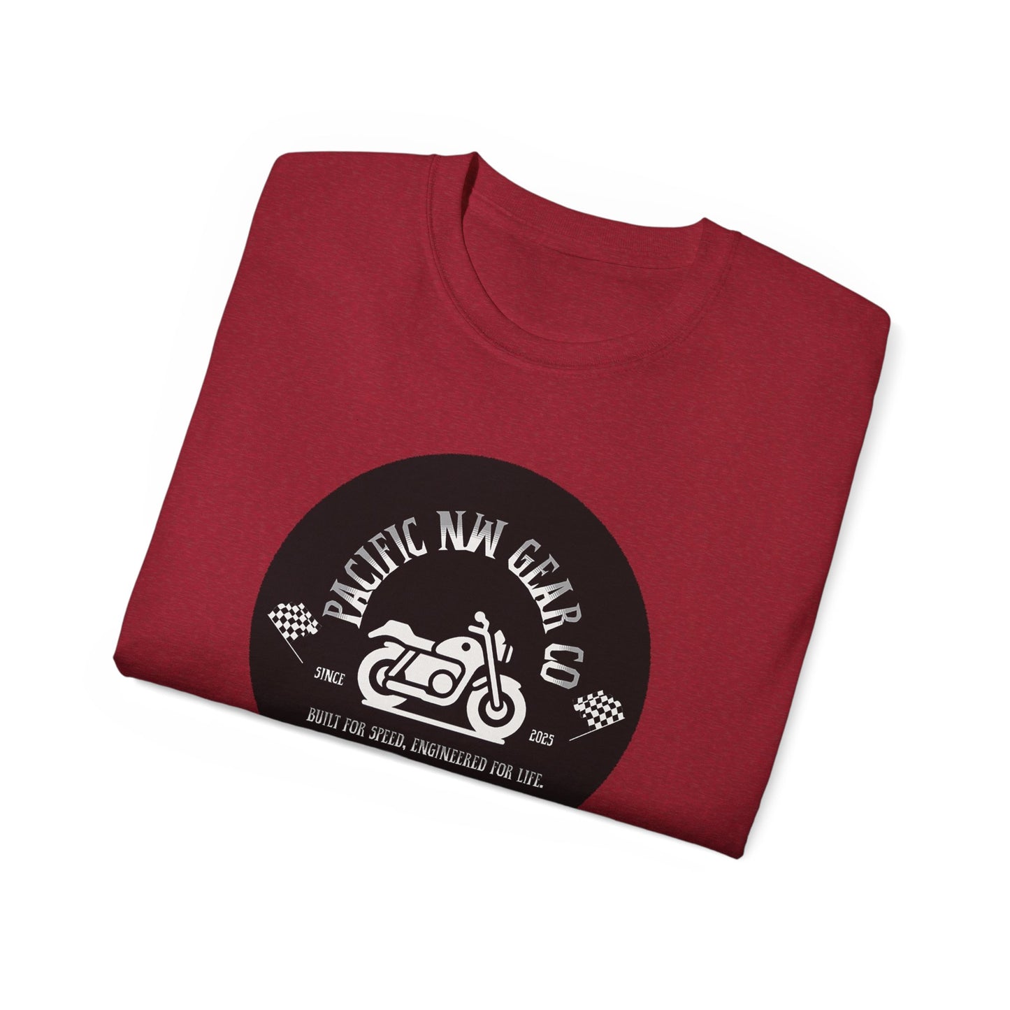 Pacific Racer Tee | Built For Speed Logo | Motorsports Gear Gift | Car Enthusiast Shirt | Pacific NW Gear Co