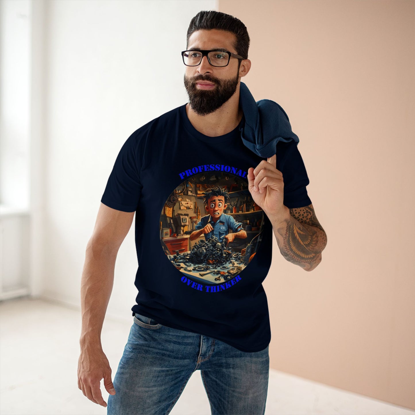 Professional Over Thinker Tee | Funny Quote Shirt | Gift for Thinker | Unique Humor Tee | Sarcastic t-shirt | PNW Gear Co