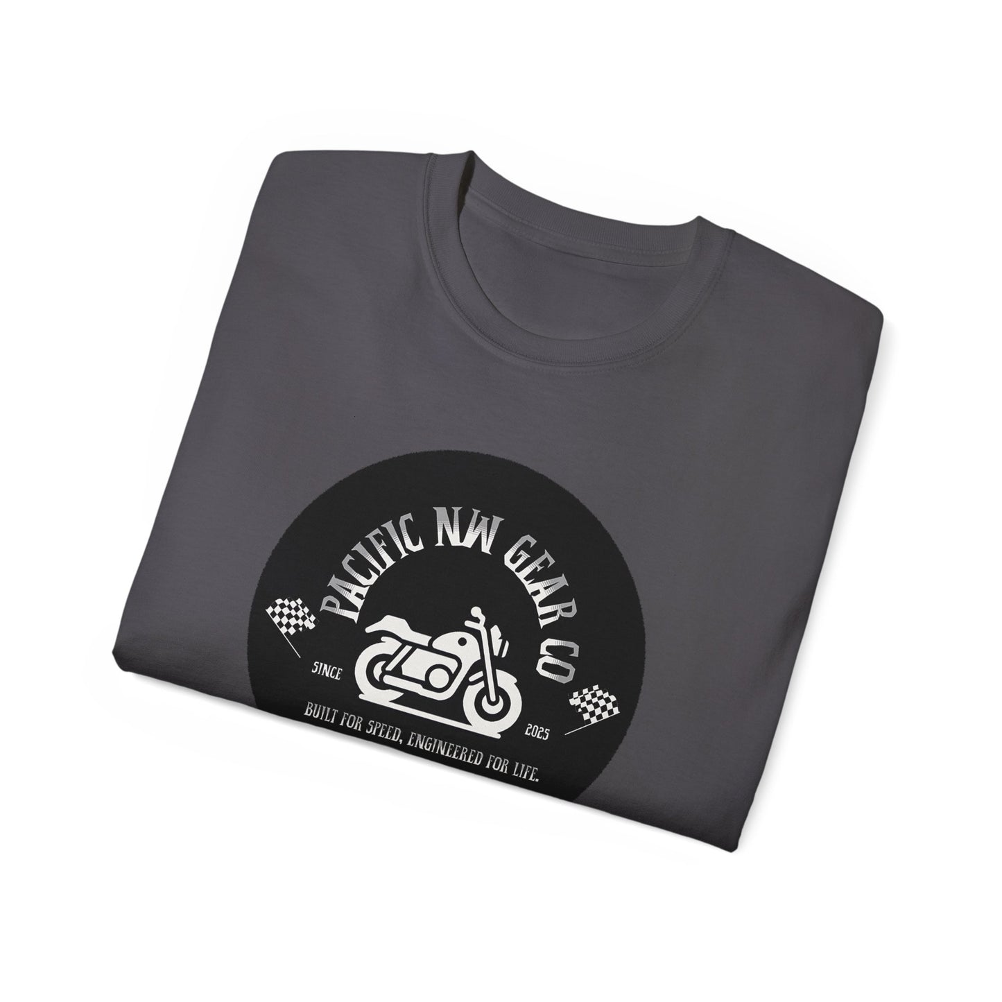Pacific Racer Tee | Built For Speed Logo | Motorsports Gear Gift | Car Enthusiast Shirt | Pacific NW Gear Co