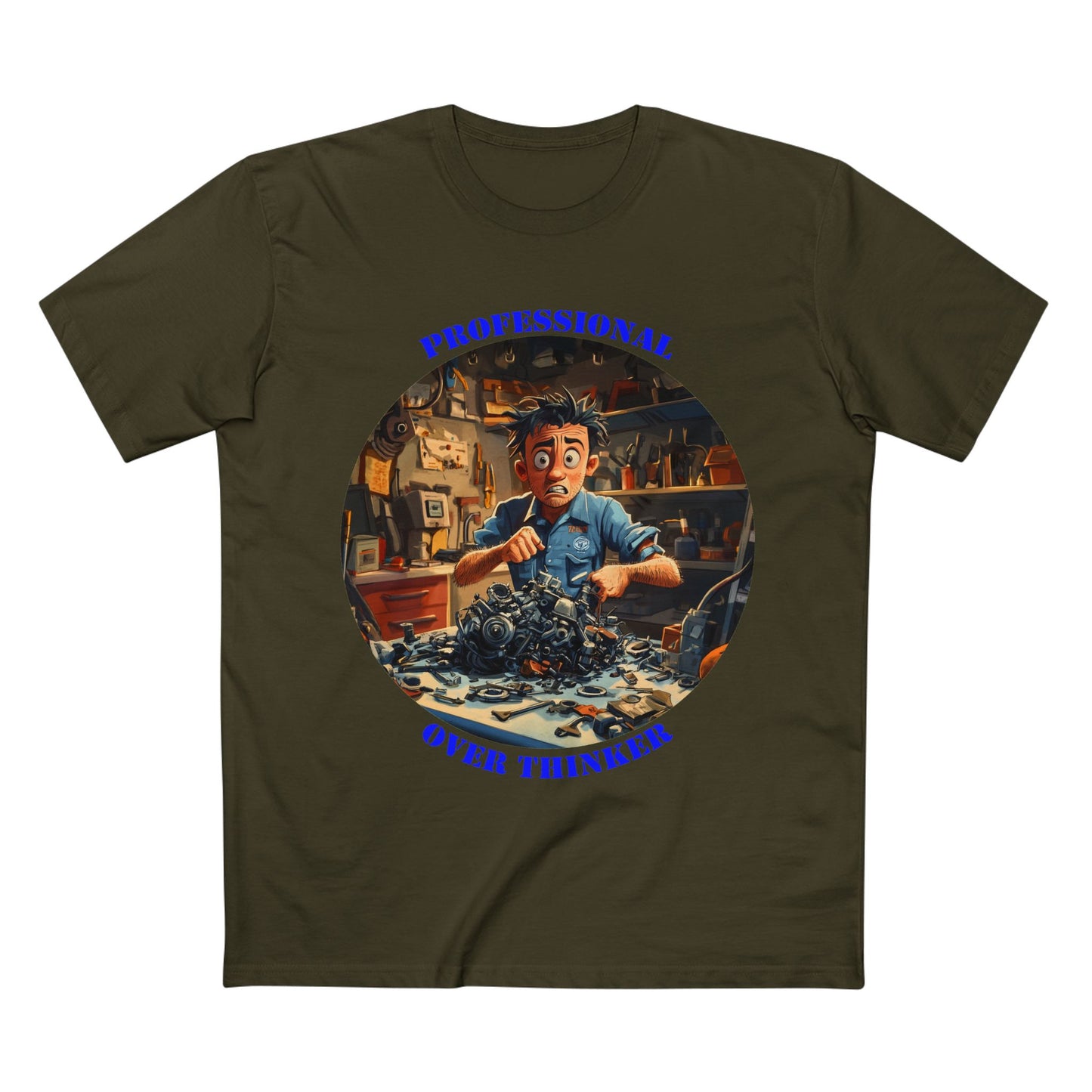 Professional Over Thinker Tee | Funny Quote Shirt | Gift for Thinker | Unique Humor Tee | Sarcastic t-shirt | PNW Gear Co