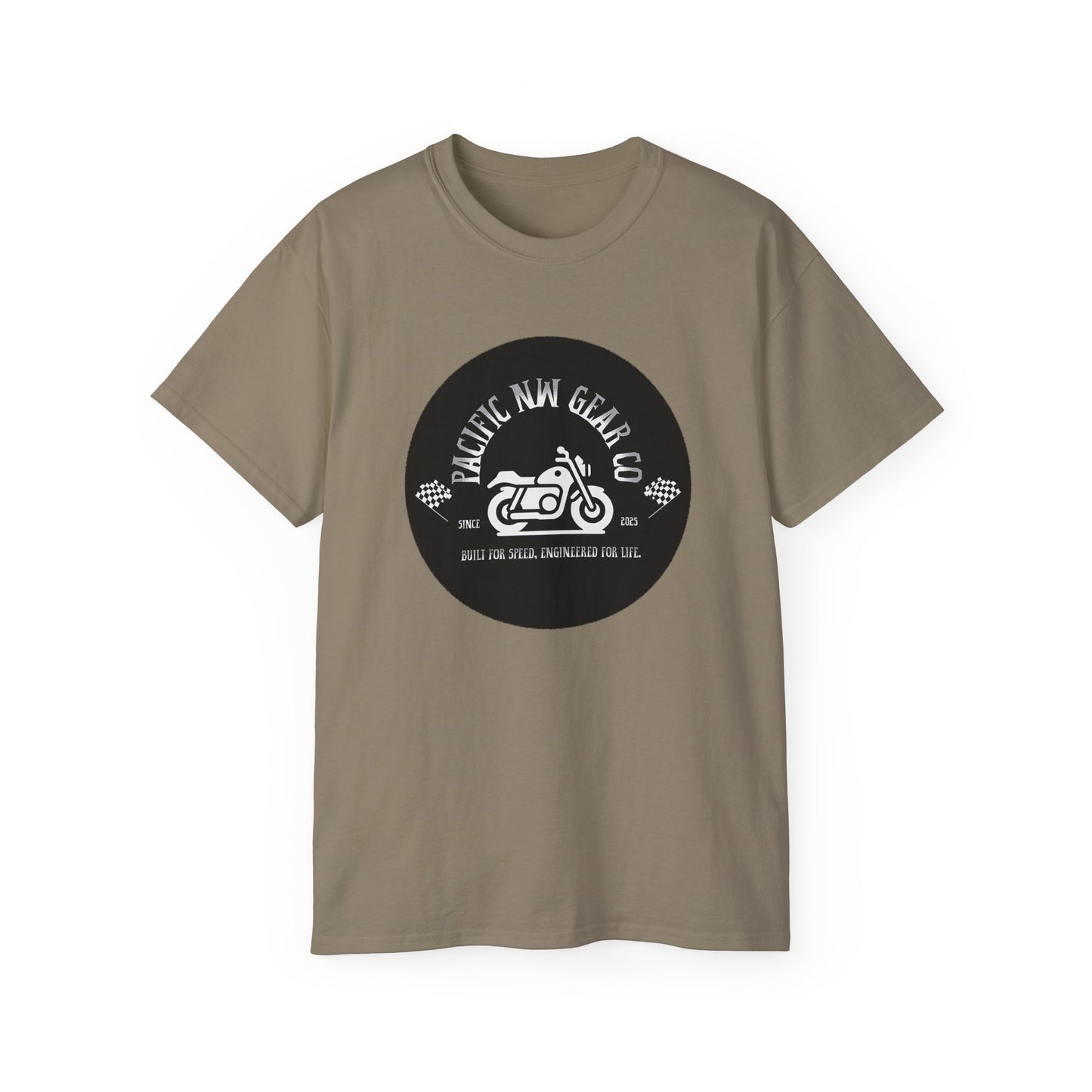 Pacific Racer Tee | Built For Speed Logo | Motorsports Gear Gift | Car Enthusiast Shirt | Pacific NW Gear Co