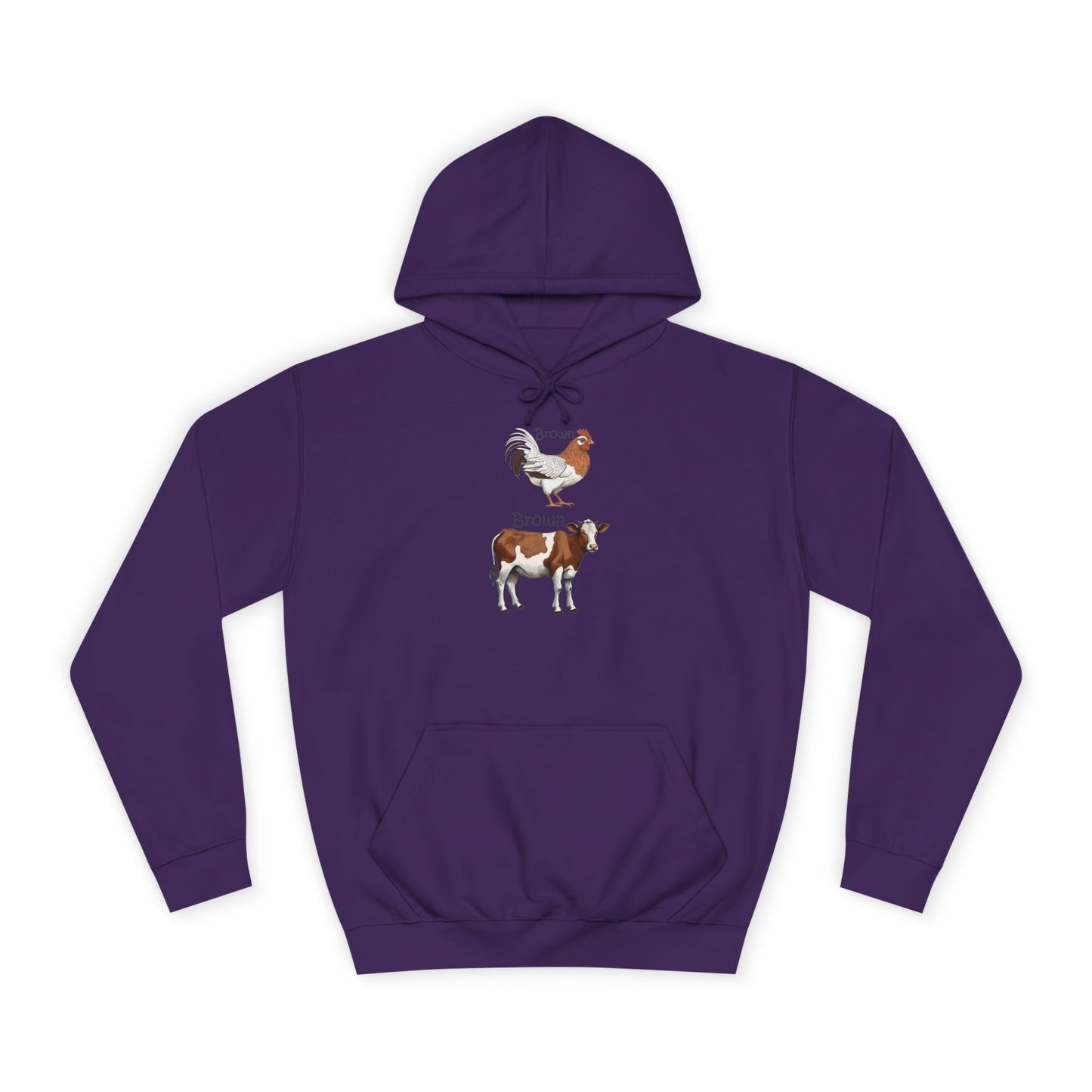 Brown Chicken, Brown Cow! Hoodie | Funny Humor Sweatshirt | Pun Gift | College Hoodie | Pacific NW Gear Co.