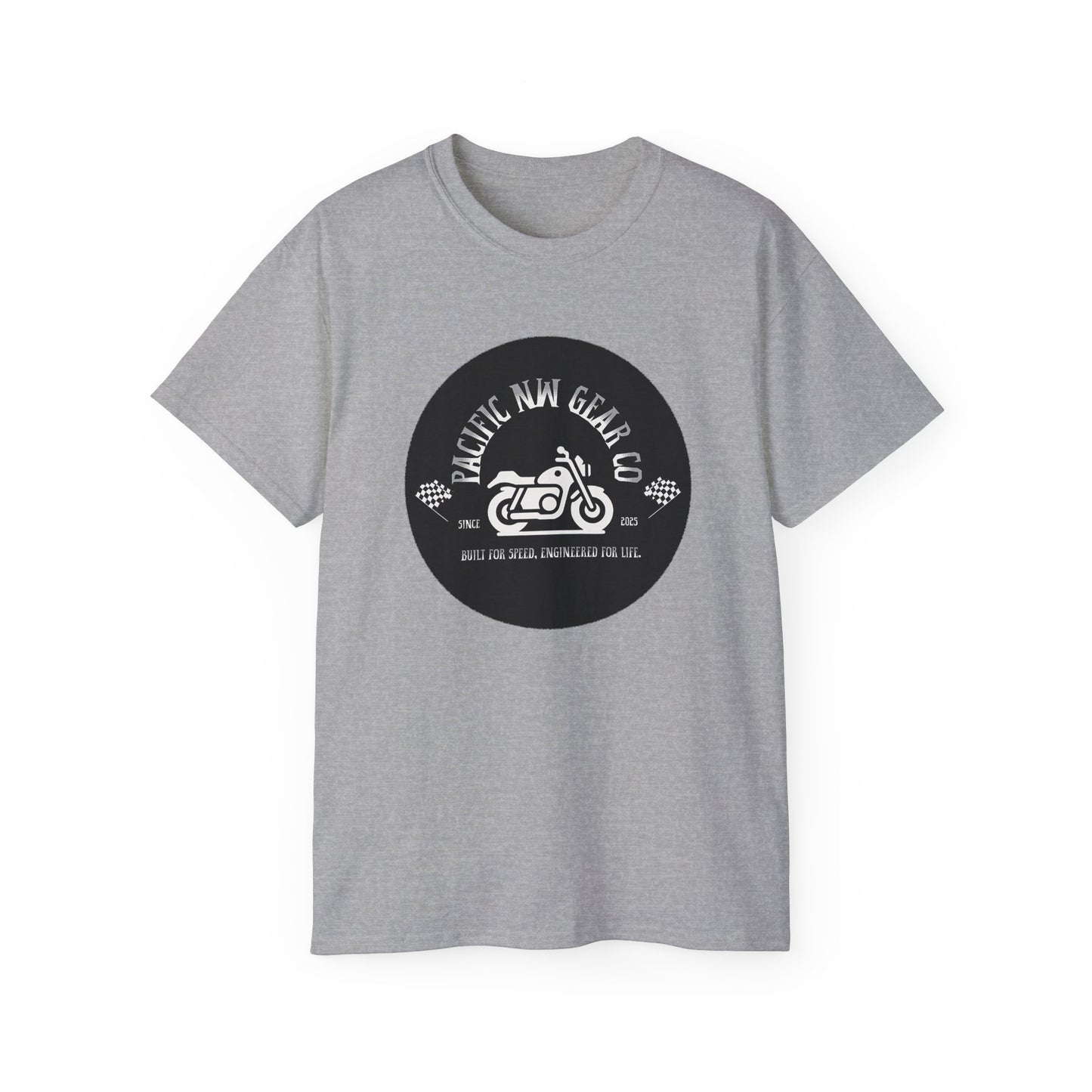 Pacific Racer Tee | Built For Speed Logo | Motorsports Gear Gift | Car Enthusiast Shirt | Pacific NW Gear Co