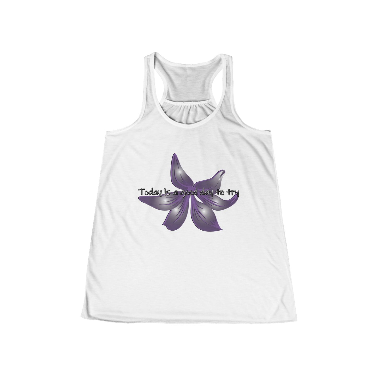 Floral Racerback Tank | "Today is a Good Day to Try" | Women's Summer Top | By Pacific NW Gear Co.