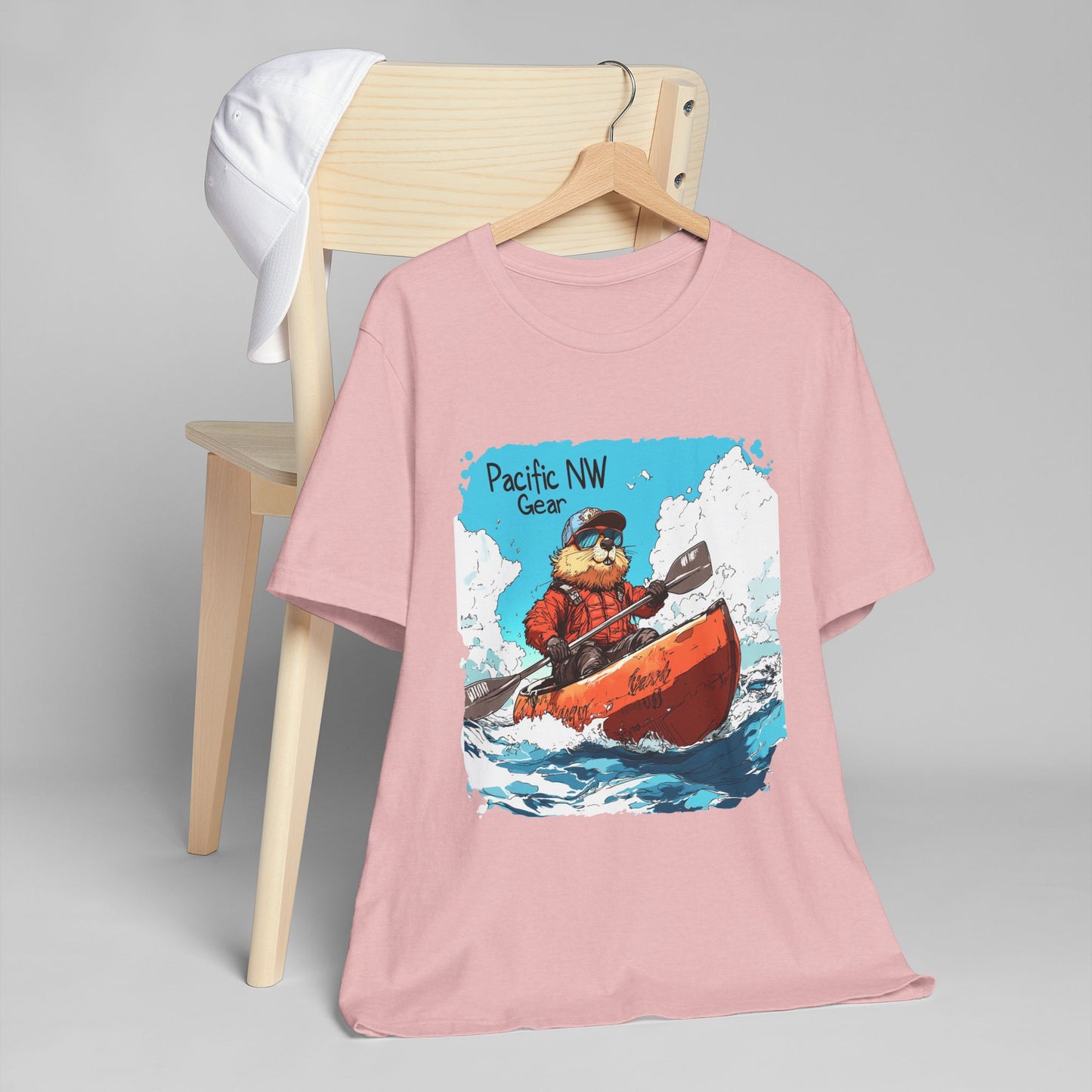 Pacy The Kayaker! | Pacific NW Otter T-Shirt | Outdoor Adventure Tee | Nature Tee | Pacific NW Gear Co