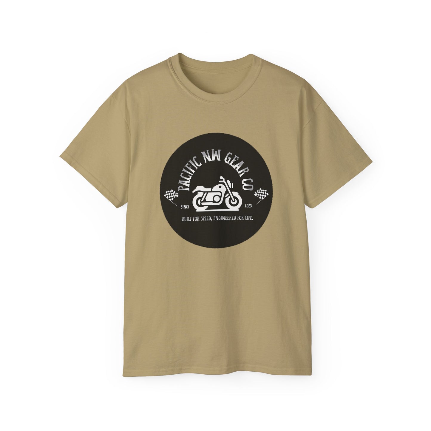 Pacific Racer Tee | Built For Speed Logo | Motorsports Gear Gift | Car Enthusiast Shirt | Pacific NW Gear Co