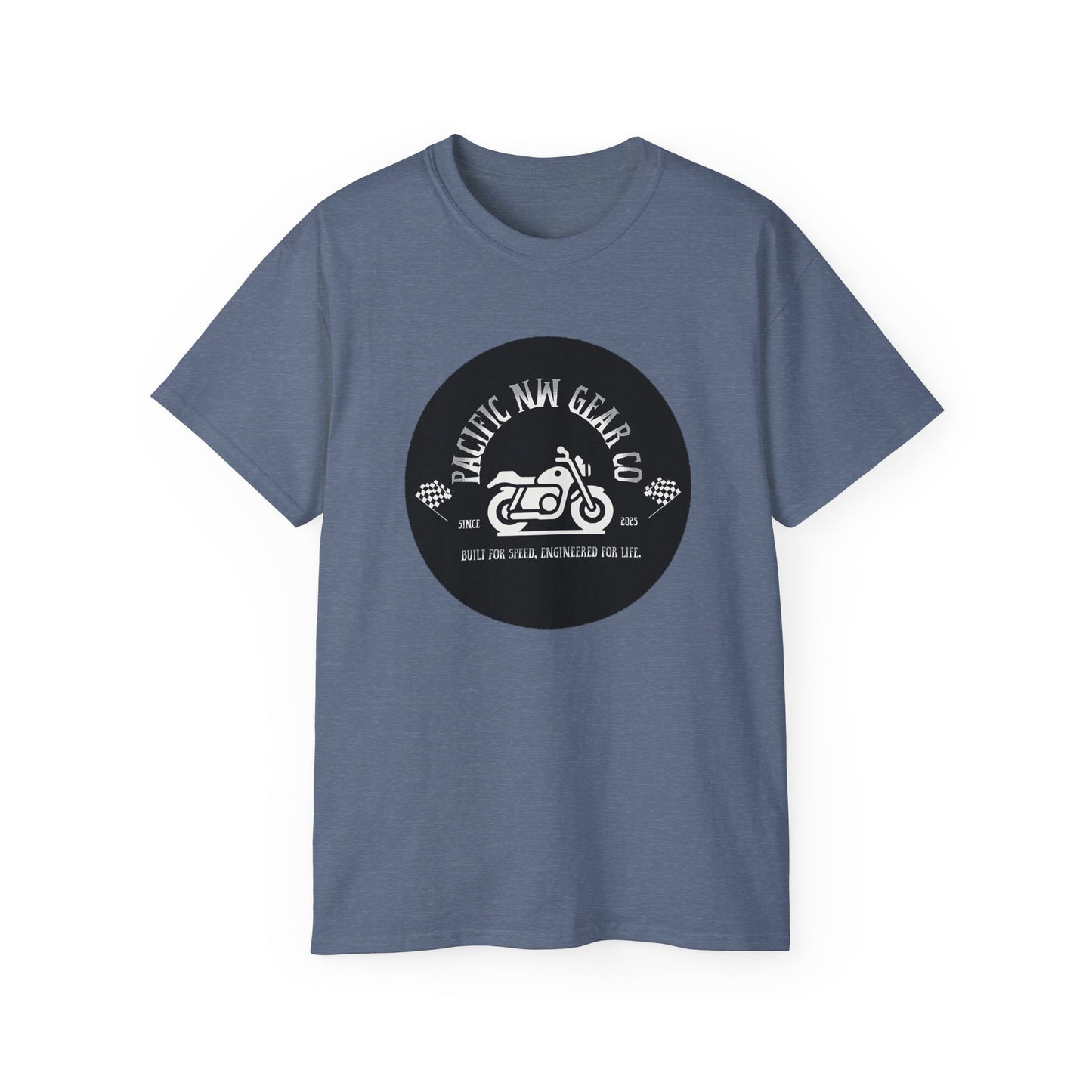 Pacific Racer Tee | Built For Speed Logo | Motorsports Gear Gift | Car Enthusiast Shirt | Pacific NW Gear Co