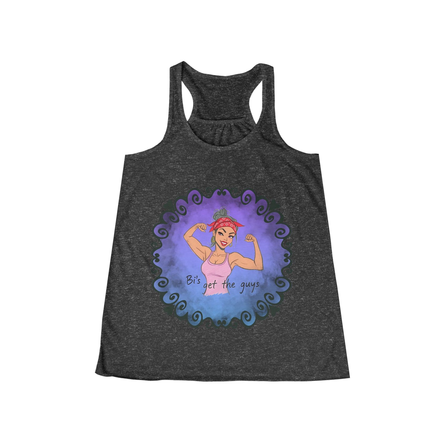 Bi's Get the Guys- Racerback Tank Version 1 | Women's Motivational Fitness Tank | Flowy Workout Top | Gym Gear | Pacific NW Gear Co.