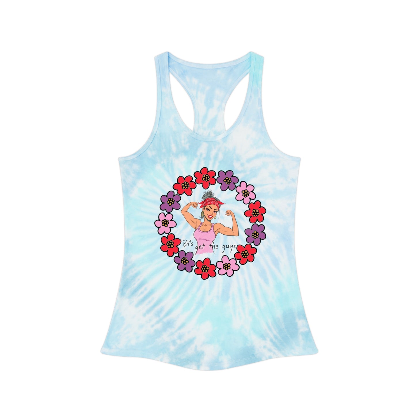 Bi's Get the Guys- Racerback Tank Version 2 | Women's Motivational Fitness Tank | Flowy Workout Top | Gym Gear | Pacific NW Gear Co.