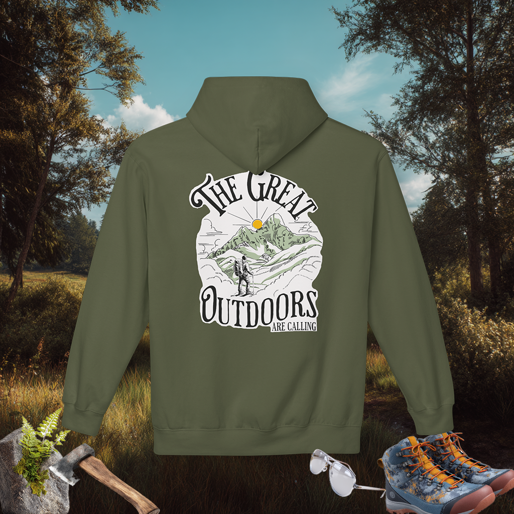 Great Outdoors Hoodie | Explore Nature Pullover | Hiking Camping Gift | PNW Style Sweater | Pacific NW Gear Co