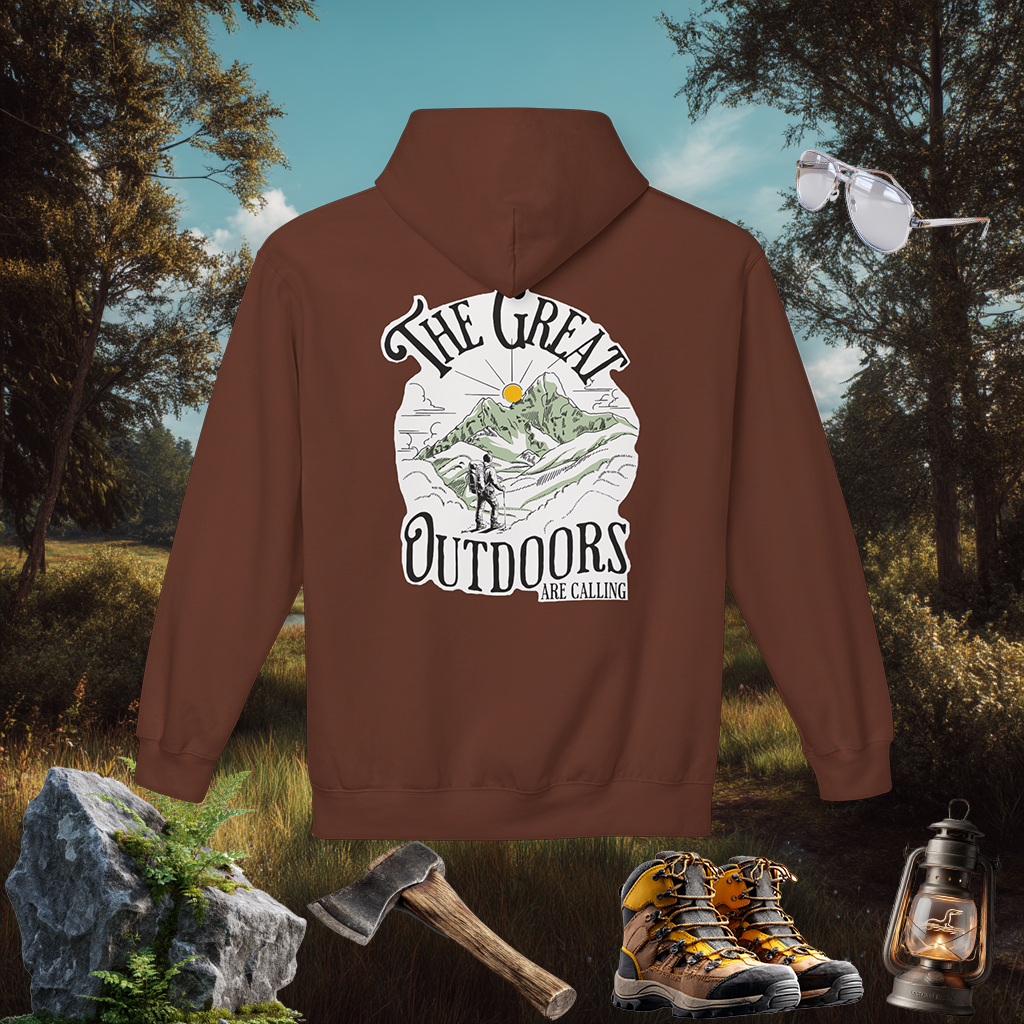 Great Outdoors Hoodie | Explore Nature Pullover | Hiking Camping Gift | PNW Style Sweater | Pacific NW Gear Co