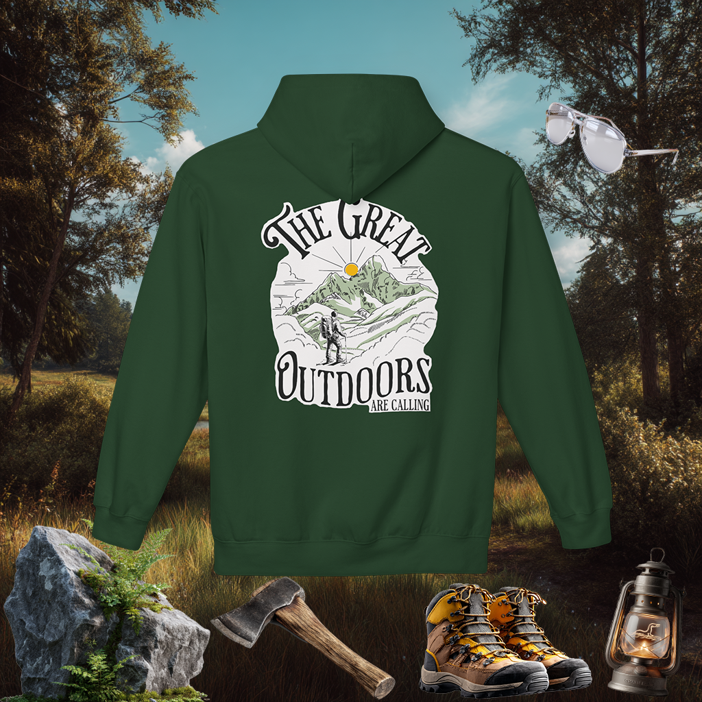 Great Outdoors Hoodie | Explore Nature Pullover | Hiking Camping Gift | PNW Style Sweater | Pacific NW Gear Co