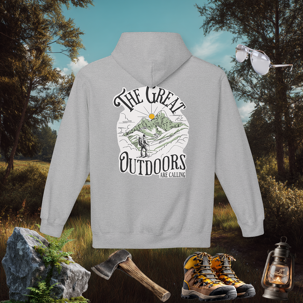 Great Outdoors Hoodie | Explore Nature Pullover | Hiking Camping Gift | PNW Style Sweater | Pacific NW Gear Co