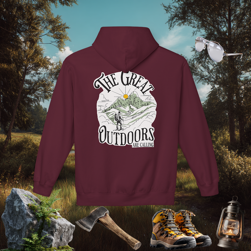 Great Outdoors Hoodie | Explore Nature Pullover | Hiking Camping Gift | PNW Style Sweater | Pacific NW Gear Co