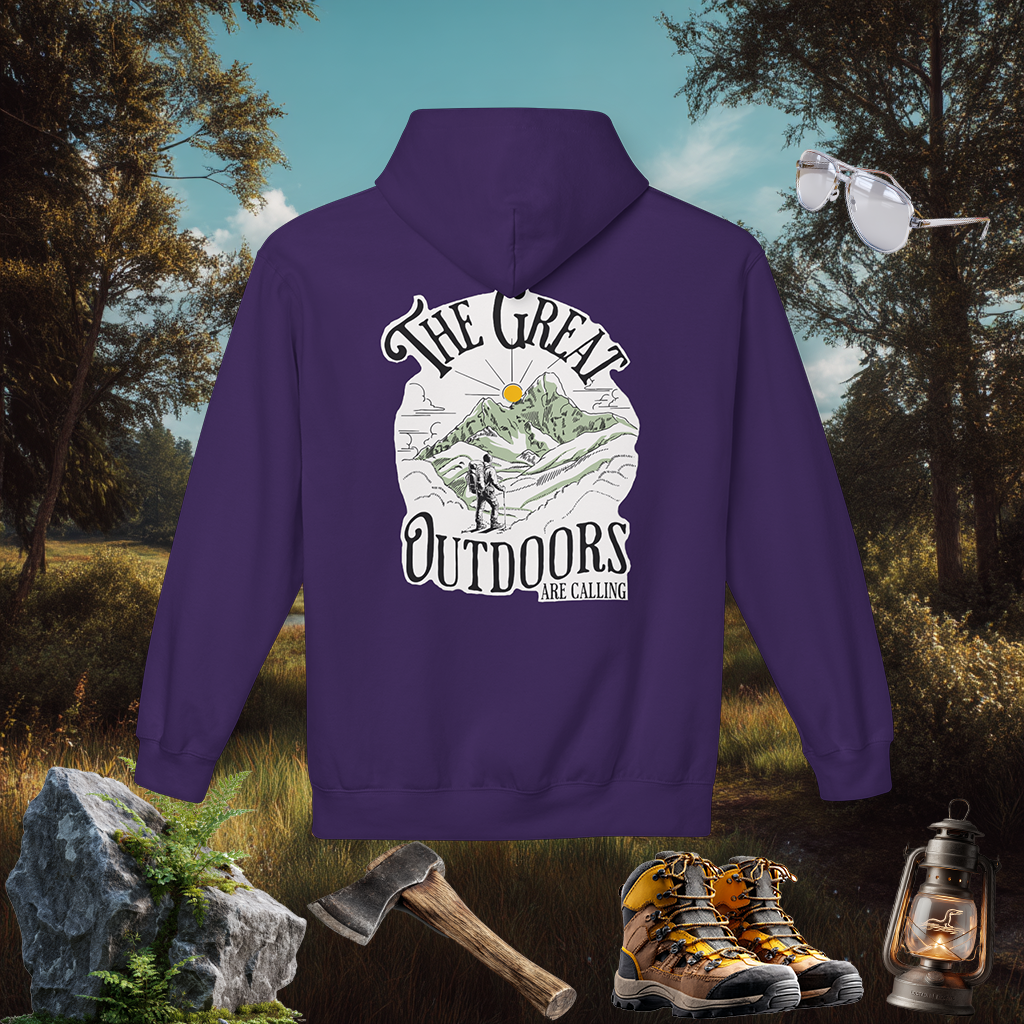 Great Outdoors Hoodie | Explore Nature Pullover | Hiking Camping Gift | PNW Style Sweater | Pacific NW Gear Co