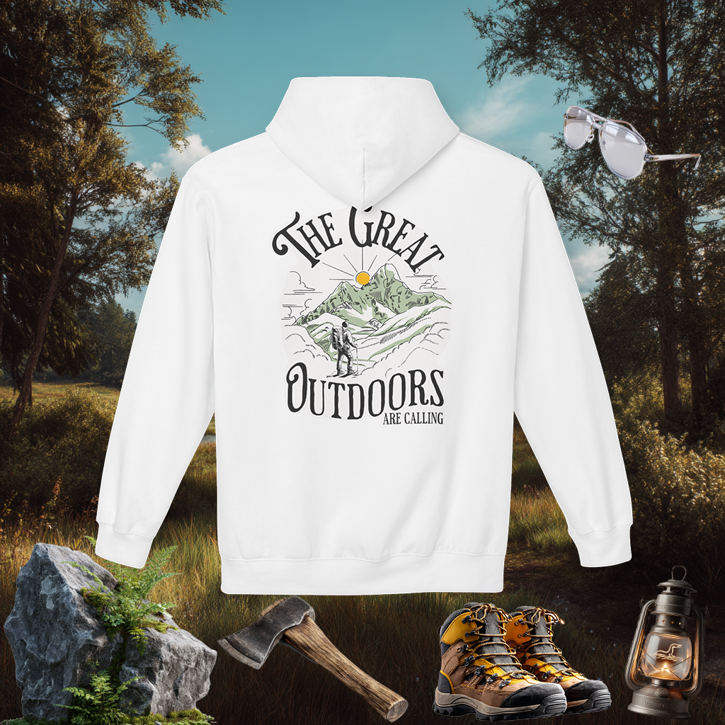Great Outdoors Hoodie | Explore Nature Pullover | Hiking Camping Gift | PNW Style Sweater | Pacific NW Gear Co