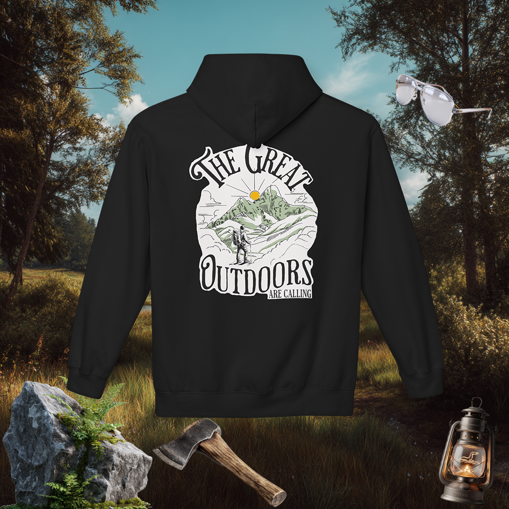 Great Outdoors Hoodie | Explore Nature Pullover | Hiking Camping Gift | PNW Style Sweater | Pacific NW Gear Co