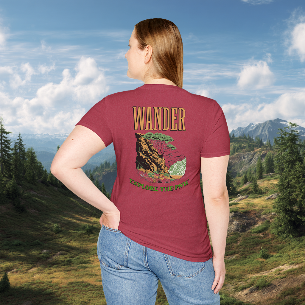 WAnder explORe T-Shirt | Adventure Graphic Tee | Hiking Shirt | Wanderlust Gift | PNW Style | Pacific NW Gear Co