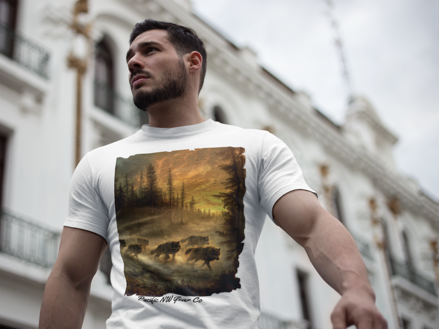 Run With the Pack- Tee | Nature Wolf Graphic | Animal Graphic | Unisex T-Shirt | Pacific NW Gear Co