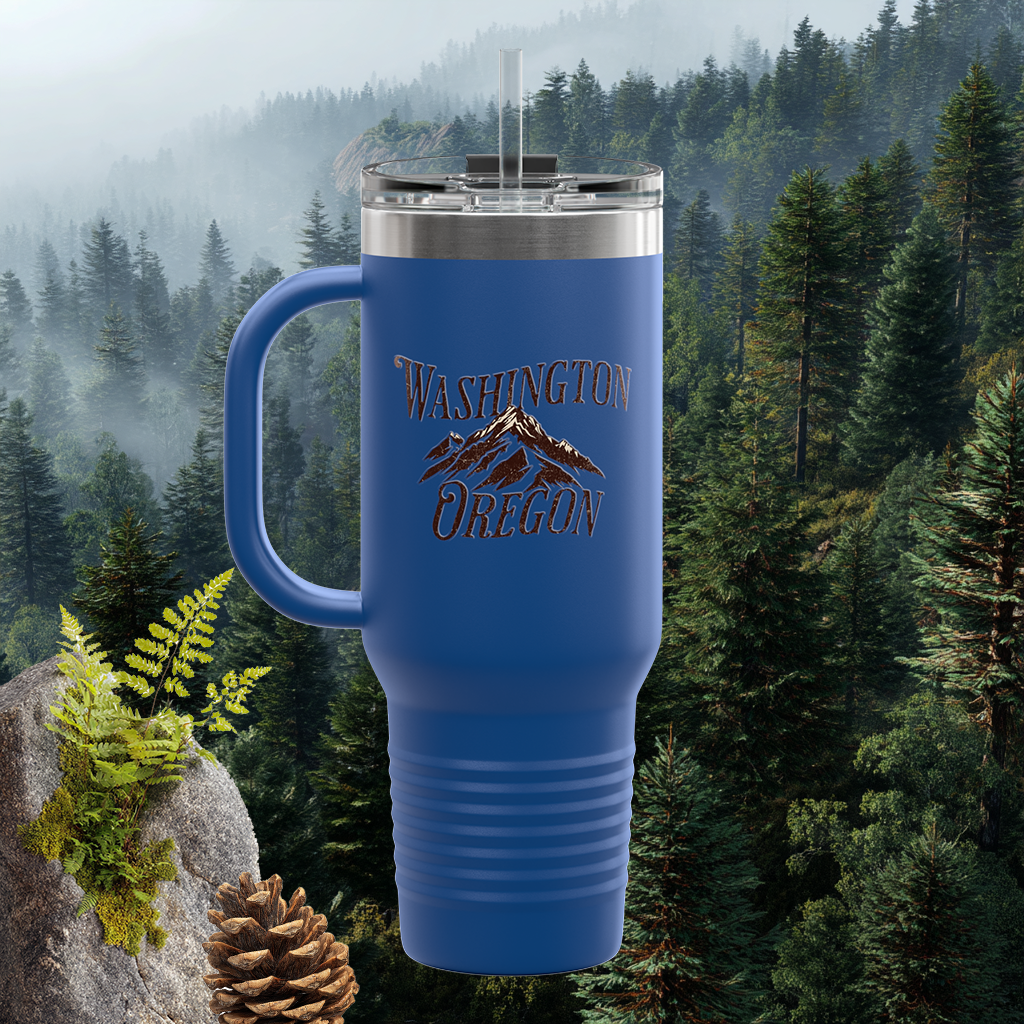 PNW Adventure Mug | Washington Oregon Mug | Nature Lover Gift | Pacific NW Style | Camping Mug | Mountains Mug