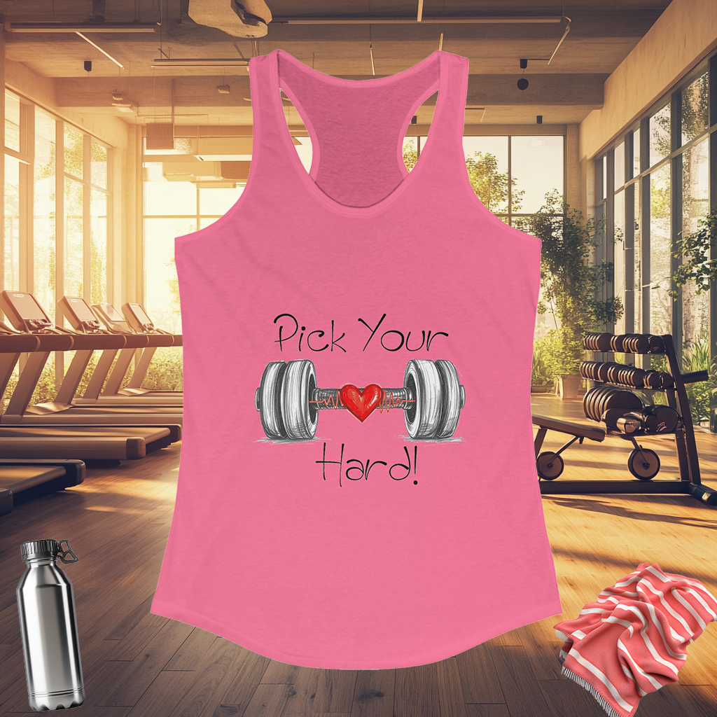 Pick Your Hard! Tank Top | Women's Fitness Tank | Motivational Workout Tee | Gym Gear | Pacific NW Gear Co