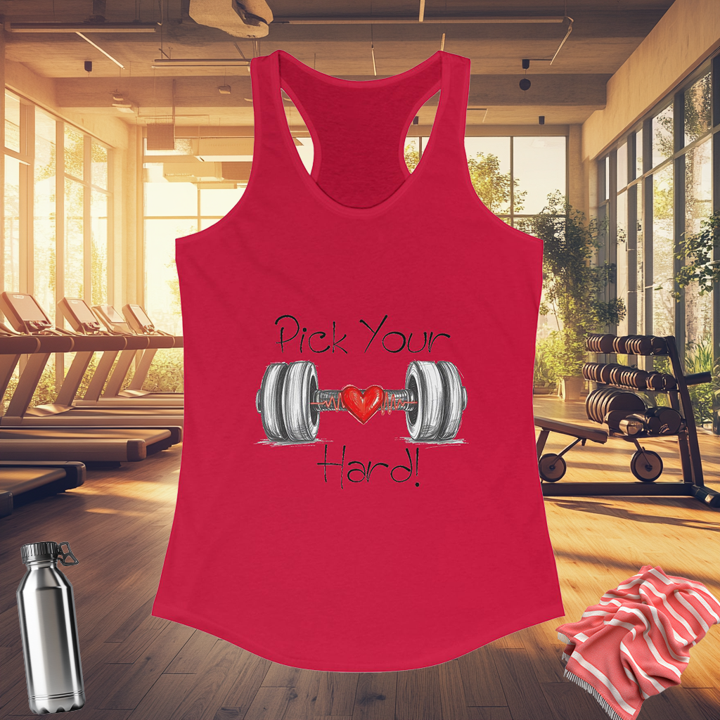 Pick Your Hard! Tank Top | Women's Fitness Tank | Motivational Workout Tee | Gym Gear | Pacific NW Gear Co