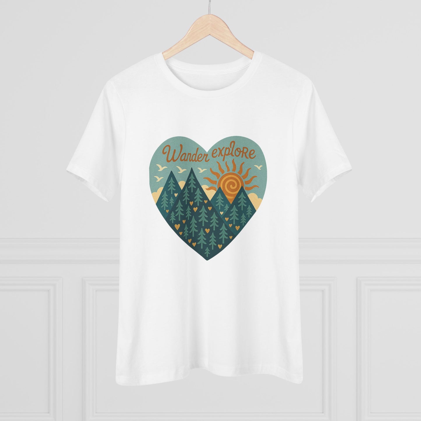 Adventure At Heart Tee | Women's PNW Wander - Explore Shirt | Nature Lover Gift | Hiking Apparel | Pacific NW Gear Co
