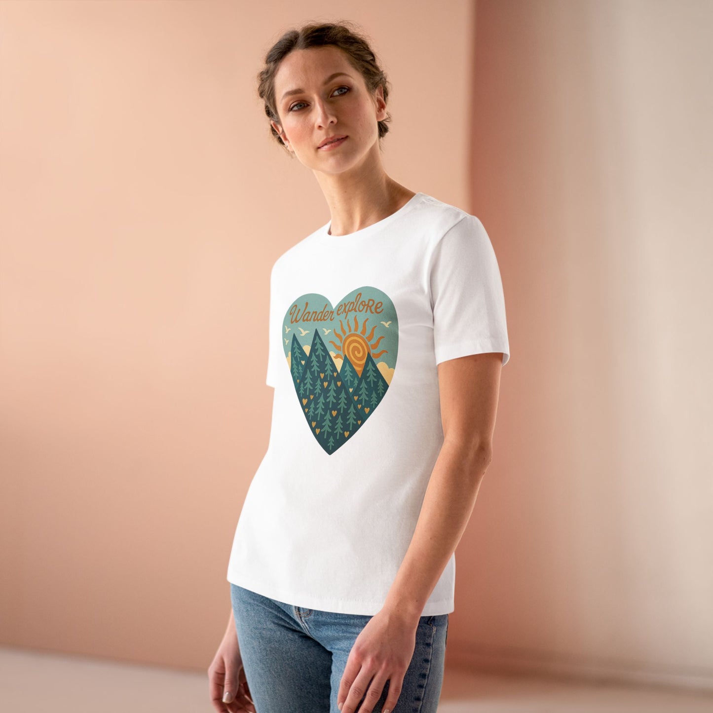 Adventure At Heart Tee | Women's PNW Wander - Explore Shirt | Nature Lover Gift | Hiking Apparel | Pacific NW Gear Co