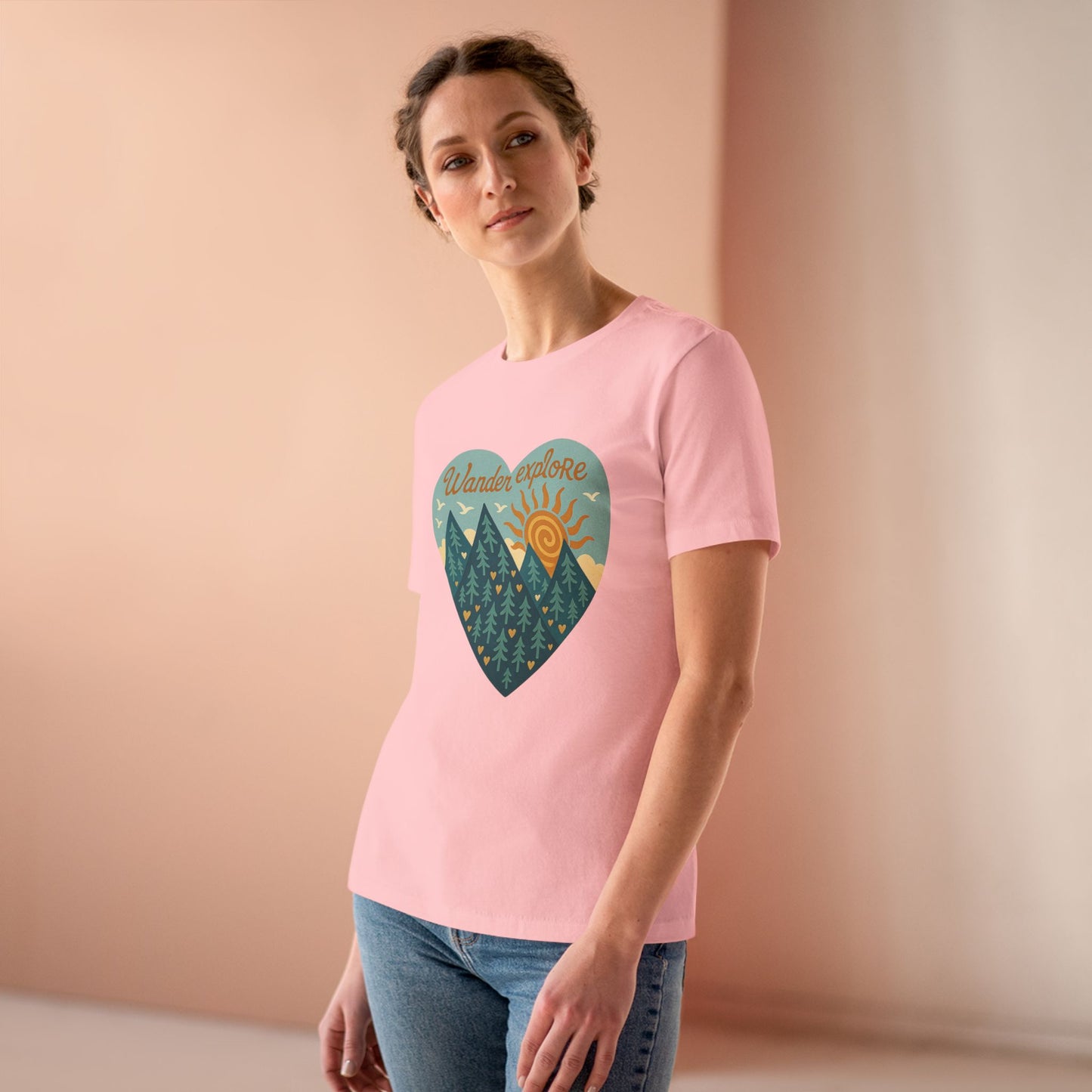 Adventure At Heart Tee | Women's PNW Wander - Explore Shirt | Nature Lover Gift | Hiking Apparel | Pacific NW Gear Co