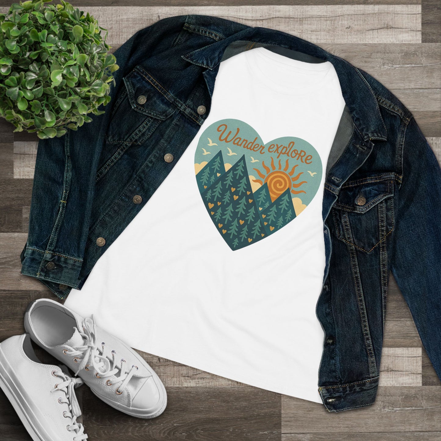 Adventure At Heart Tee | Women's PNW Wander - Explore Shirt | Nature Lover Gift | Hiking Apparel | Pacific NW Gear Co