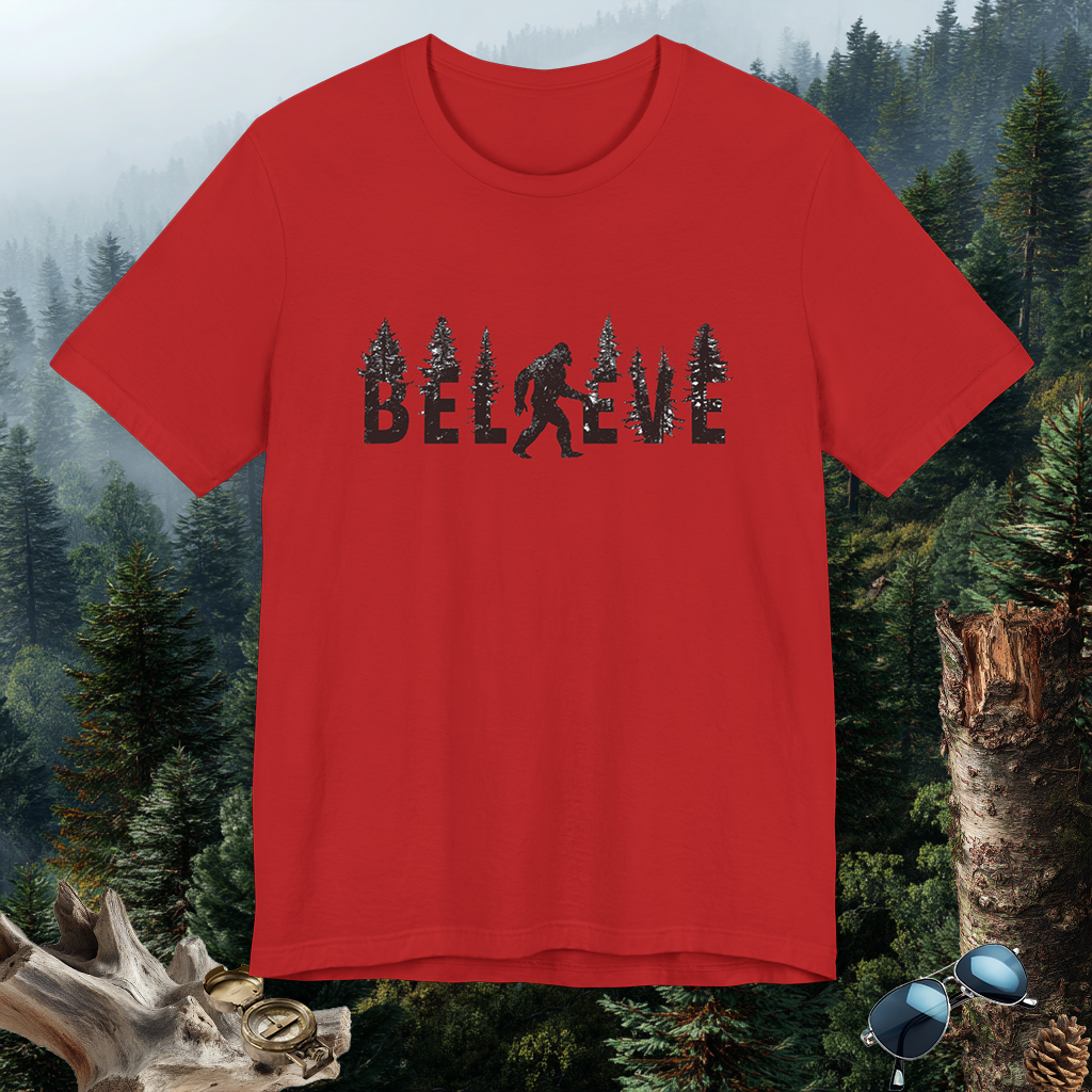 Bigfoot Believer Tee | PNW Cryptid Shirt | Mythical Creature Wear | Adventure Gift | Nature Lover Gift | Pacific NW Gear