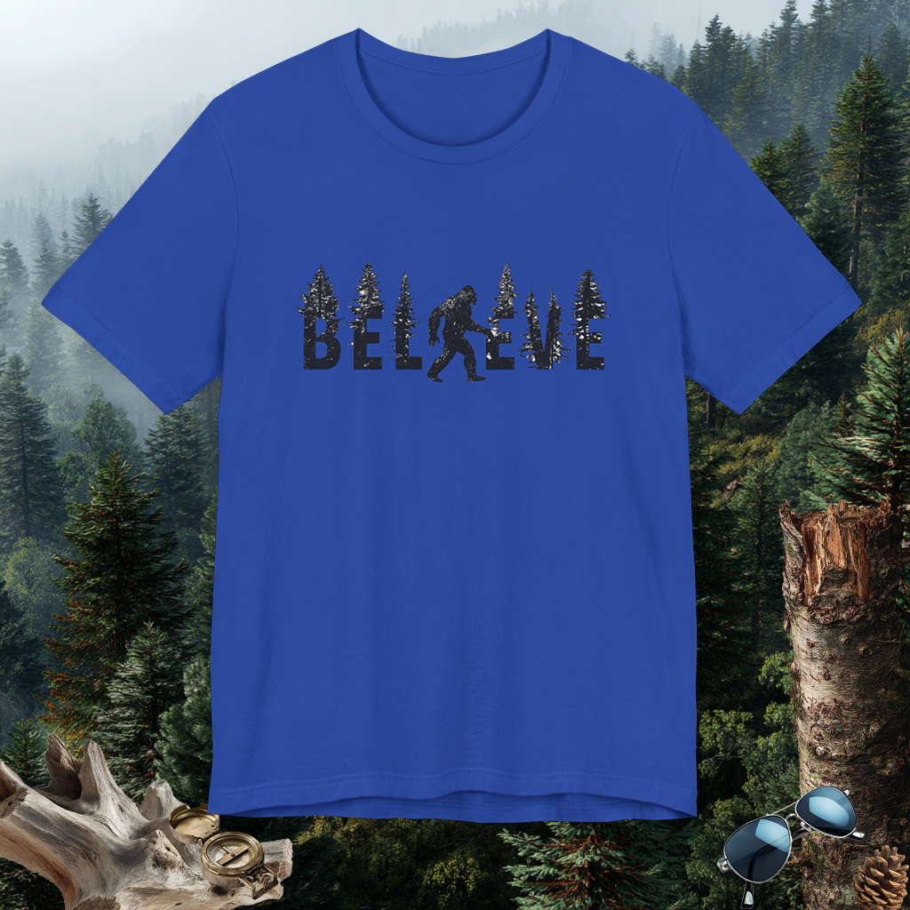 Bigfoot Believer Tee | PNW Cryptid Shirt | Mythical Creature Wear | Adventure Gift | Nature Lover Gift | Pacific NW Gear