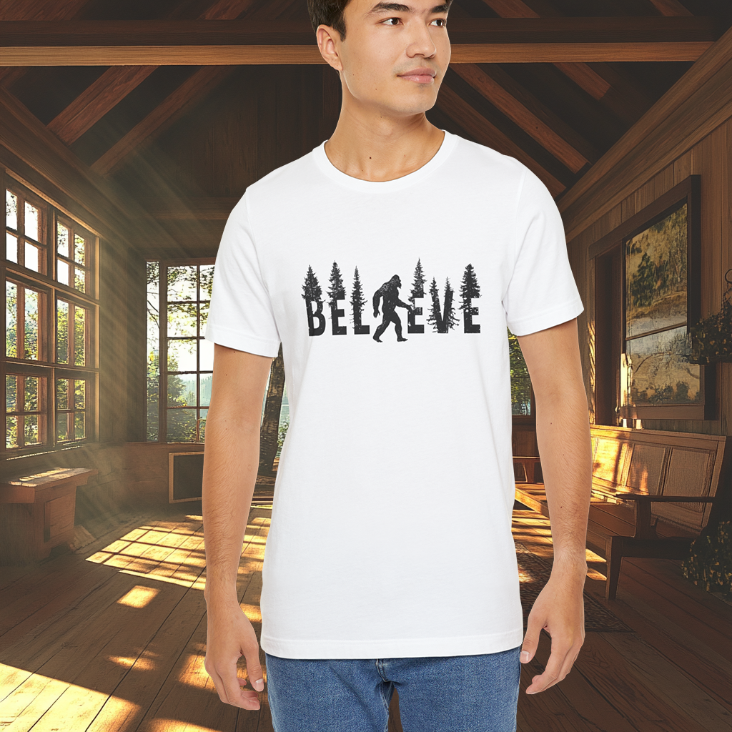Bigfoot Believer Tee | PNW Cryptid Shirt | Mythical Creature Wear | Adventure Gift | Nature Lover Gift | Pacific NW Gear