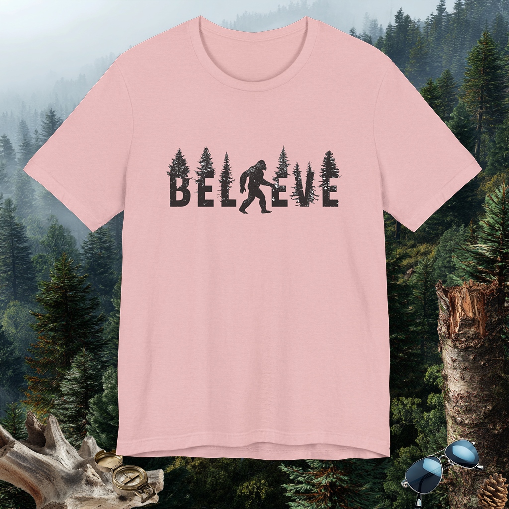 Bigfoot Believer Tee | PNW Cryptid Shirt | Mythical Creature Wear | Adventure Gift | Nature Lover Gift | Pacific NW Gear