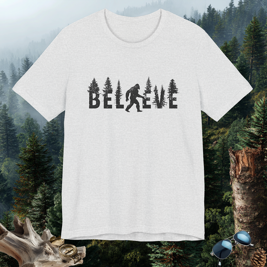 Bigfoot Believer Tee | PNW Cryptid Shirt | Mythical Creature Wear | Adventure Gift | Nature Lover Gift | Pacific NW Gear